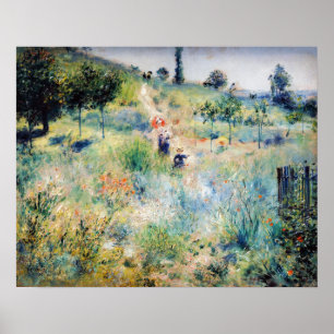 Renoir - Pad die door hoog gras leidt Poster