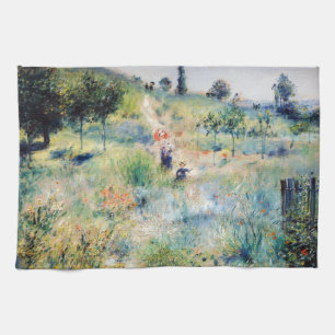 Renoir - Pad die door hoog gras leidt Theedoek