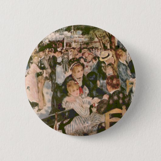 Renoir Painting Ronde Button 5,7 Cm (Voorkant)
