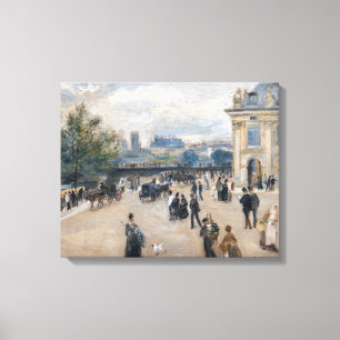 Renoir - Parijs, Institut aan de Quai Malaquais Canvas Afdruk