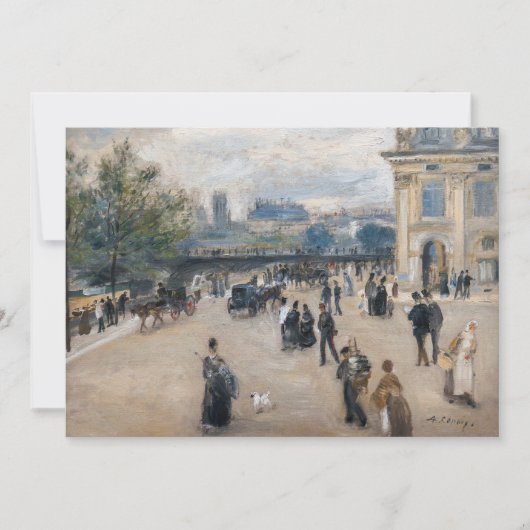 Renoir - Parijs, Institut au Quai Malaquais Bedankkaart (Voorkant)