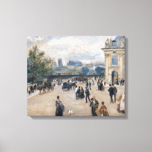 Renoir - Parijs, Institut au Quai Malaquais Canvas Afdruk (Voorkant)
