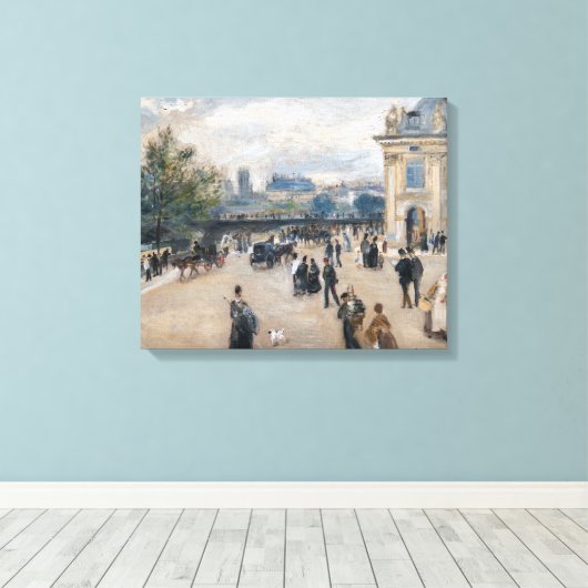 Renoir - Parijs, Institut au Quai Malaquais Canvas Afdruk (Insitu (Houten vloer))