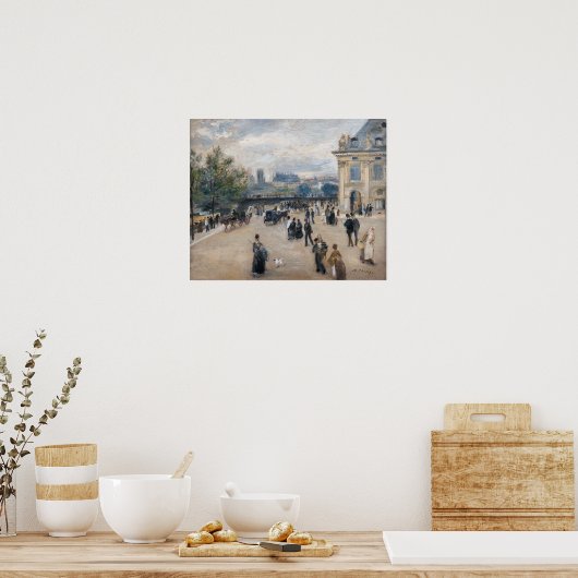 Renoir - Parijs, Institut au Quai Malaquais Poster (Keuken)