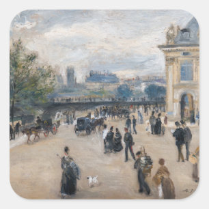 Renoir - Parijs, Institut au Quai Malaquais Vierkante Sticker