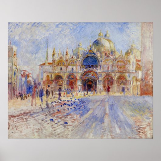 Renoir - Piazza San Marco, Venetië Poster (Voorkant)