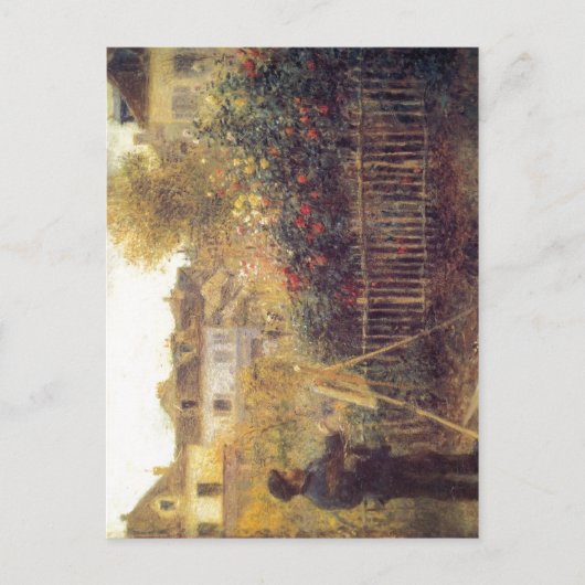 Renoir, Pierre-Auguste Monet beim Malen in zegen  Briefkaart (Voorkant)