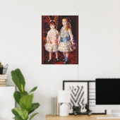 Renoir - Pink and blue, famous painting, Poster (Thuiskantoor)