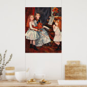 Renoir - Portret van de dochter van Catulle-Mende Poster (Keuken)