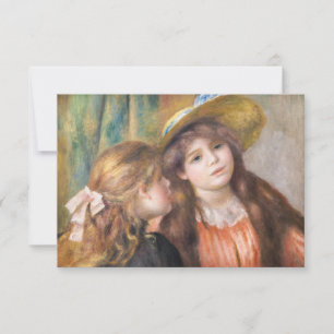 Renoir - Portret van twee kleine meisjes Bedankkaart