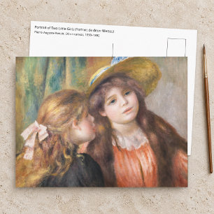 Renoir - Portret van twee kleine meisjes Briefkaart