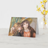 Renoir - Portret van twee kleine meisjes Kaart (Gele Bloem)