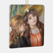 Renoir - Portret van twee kleine meisjes Keramisch Ornament (Rechts)