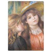 Renoir - Portret van twee kleine meisjes Klembord (Achterkant)