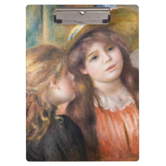 Renoir - Portret van twee kleine meisjes Klembord (Voorkant)