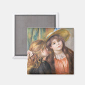Renoir - Portret van twee kleine meisjes Magneet (Voorkant / Achterkant)