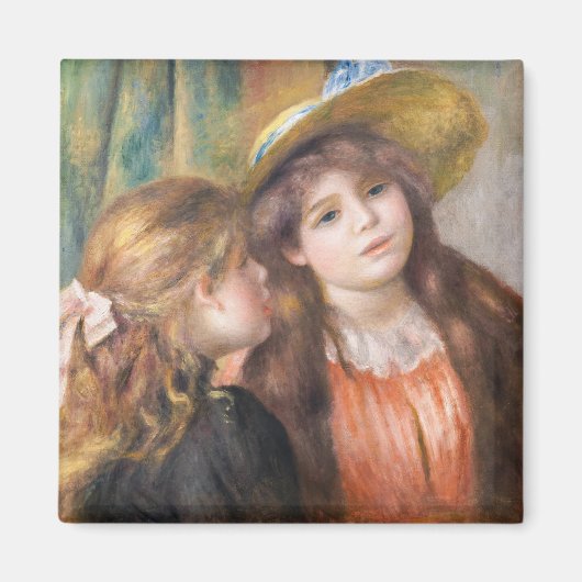 Renoir - Portret van twee kleine meisjes Magneet (Voorkant)
