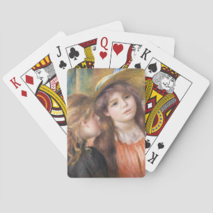 Renoir - Portret van twee kleine meisjes Pokerkaarten
