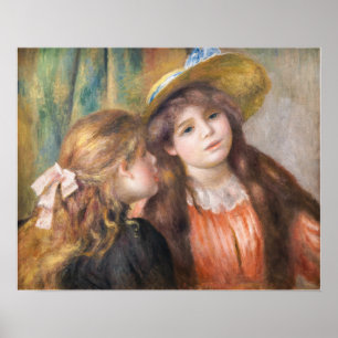 Renoir - Portret van twee kleine meisjes Poster