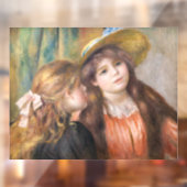 Renoir - Portret van twee kleine meisjes Raamsticker (Vel 2)