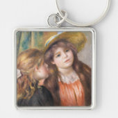Renoir - Portret van twee kleine meisjes Sleutelhanger (Voorkant)