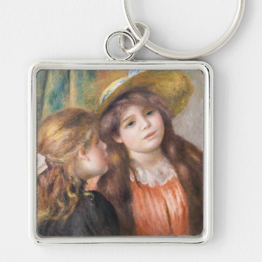 Renoir - Portret van twee kleine meisjes Sleutelhanger (Voorkant)