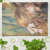 Renoir - Portret van twee kleine meisjes Theedoek (Gevouwen)