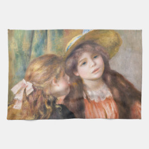 Renoir - Portret van twee kleine meisjes Theedoek