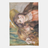 Renoir - Portret van twee kleine meisjes Theedoek (Verticaal)
