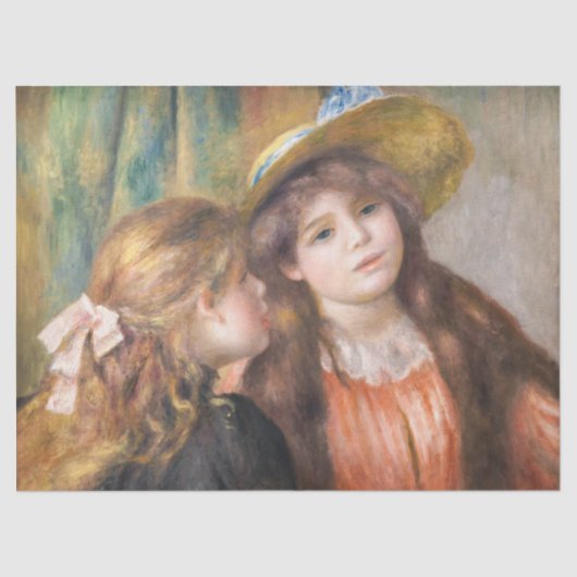 Renoir - Portret van twee kleine meisjes Tissuepapier (Voorkant)