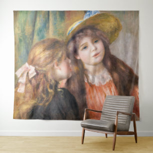 Renoir - Portret van twee kleine meisjes Wandkleed