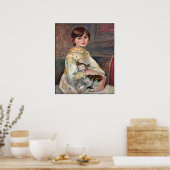 Renoir Poster Print: Mlle. Julie Manet met Cat (Keuken)