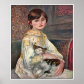 Renoir Poster Print: Mlle. Julie Manet met Cat (Voorkant)