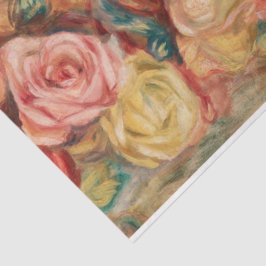 Renoir  Red Flowers Rozen ontkoppeling Tissuepapier (Detail)