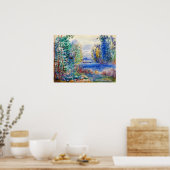 Renoir - Rivierlandschap 1890 Poster (Keuken)