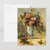 Renoir Roos en Jasmine in een Delft Vase Briefkaart (Voorkant / Achterkant)