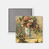 Renoir Roos en Jasmine in een Delft Vase Magneet (Voorkant / Achterkant)