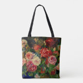 Renoir - Rozen, beroemd schilderij, Tote Bag (Achterkant)