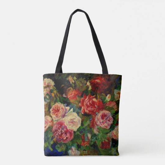 Renoir - Rozen, beroemd schilderij, Tote Bag (Achterkant)