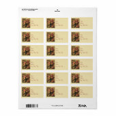 Renoir Rozen Bruiloft Adresetiketten Etiket (Full Sheet)