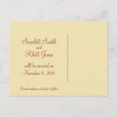 Renoir Rozen bruiloft Save the Date Briefkaart (Achterkant)
