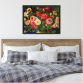 Renoir - Rozen Canvas Afdruk (Insitu (Slaapkamer))