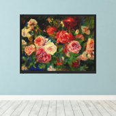 Renoir - Rozen Canvas Afdruk (Insitu (Houten vloer))