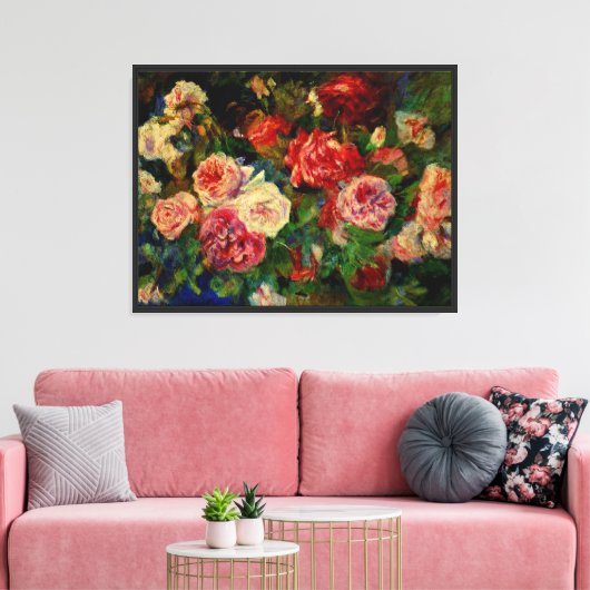 Renoir - Rozen Canvas Afdruk (Insitu (Woonkamer))