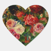 Renoir - Rozen Hart Sticker (Voorkant)