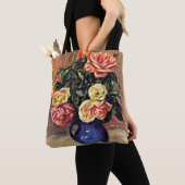 Renoir - Rozen in een blauwe vaas Tote Bag (Dichtbij)