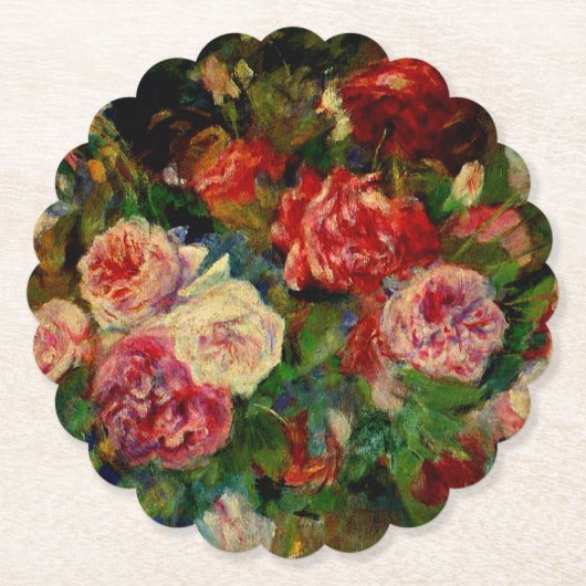 Renoir - Rozen, Kartonnen Onderzetters (Voorkant)