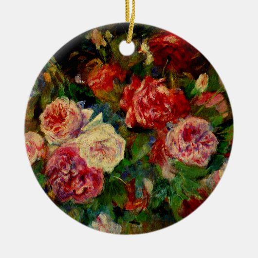 Renoir - Rozen Keramisch Ornament (Voorkant)