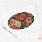 Renoir - Rozen Ovale Sticker (Envelop)