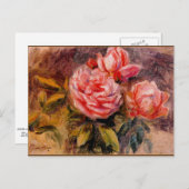 Renoir - Rozen, schilderij van 1910 Briefkaart (Voorkant / Achterkant)
